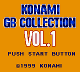 Konami GB Collection Vol.1 (Europe) Title Screen